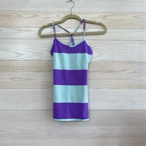 Lululemon Purple & Blue Racerback Yoga Tank